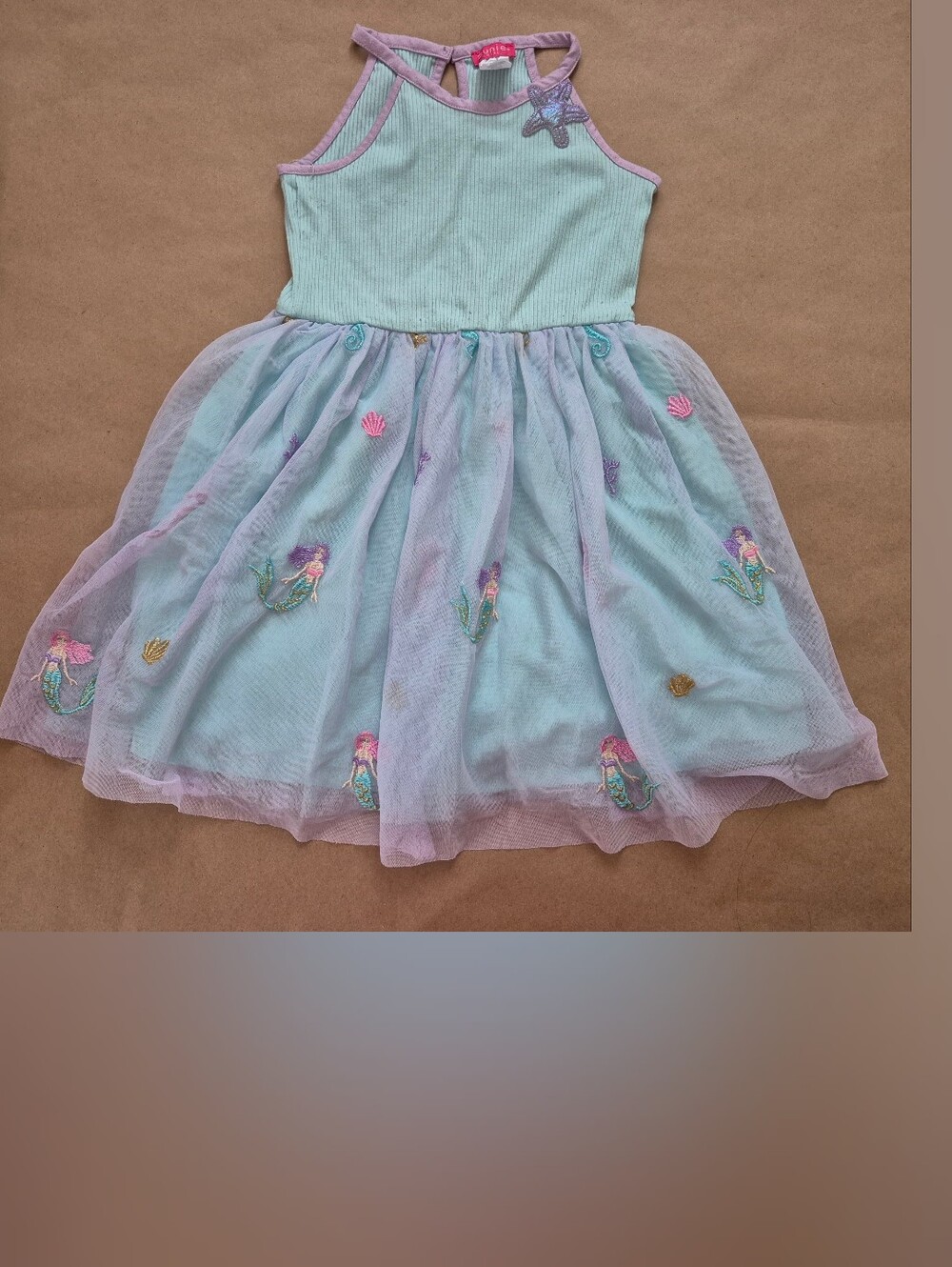 Zunie Mint & Lavender Mermaid Tulle Dress Size7